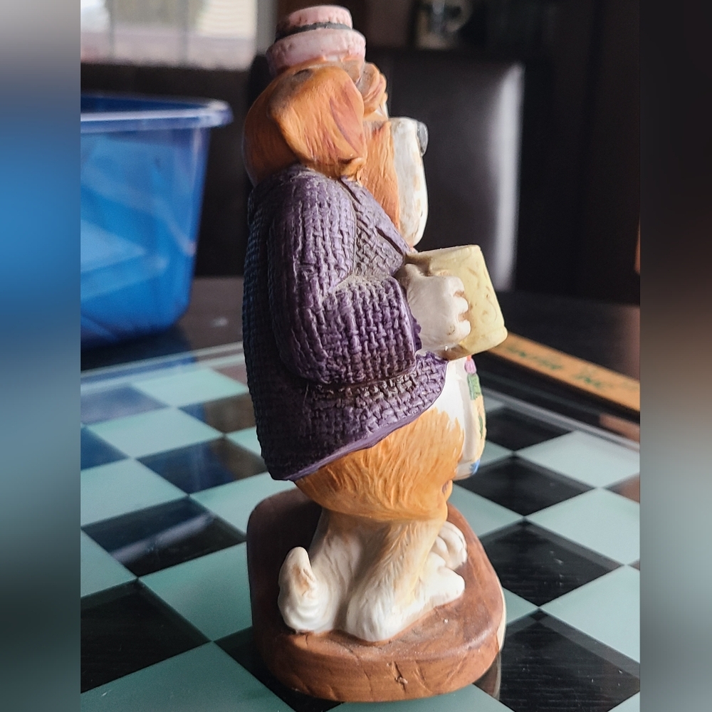 Charming Dog Figurine with Mug and Fire Hydrant - Picture 5 of 10